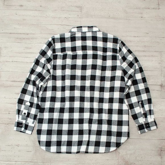 NWT J. Crew Buffalo Plaid Flannel Button Up Shirt Jacket size XL - Picture 3 of 8